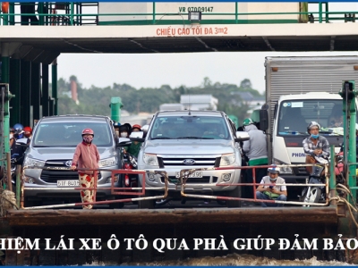 Kinh nghiệm lái xe ô tô qua phà giúp đảm bảo an toàn